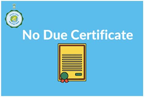 NDC (No Dues Certificate) .